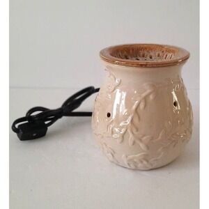 Candle Warmers Etc. Table Top Wax Melt Warmer‎ On/Off Switch Beige Pre-owned